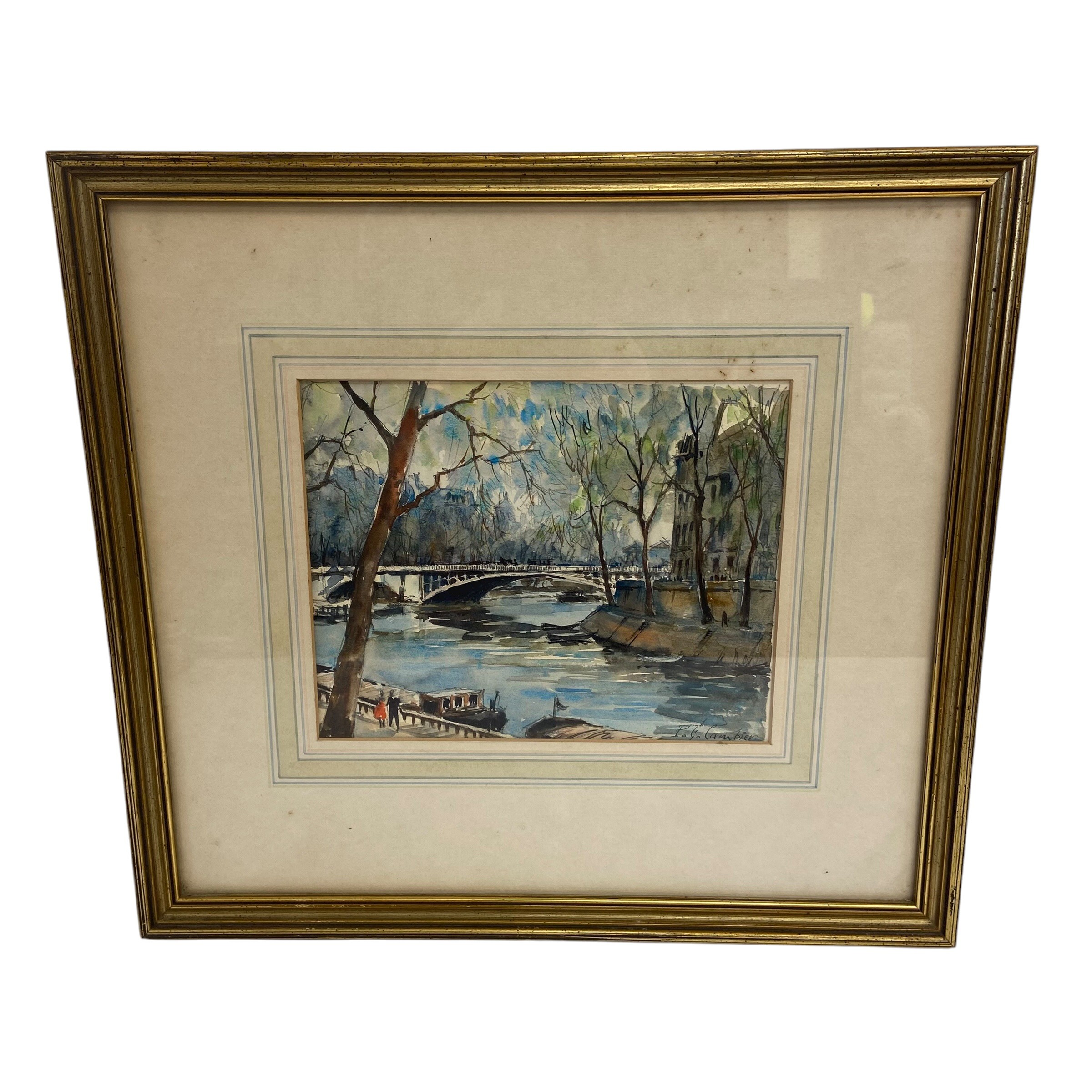 A mixed lot to include a 1970s watercolour titled 'Colchester Castle Park' together with a 20th - Image 6 of 14