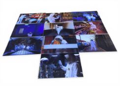 A contemporary artwork comprised of ten photographic prints on foam board depicting a space person