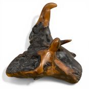 A waxed Bronze Age piece of Irish bog yewwood C.2500 BC from the The Corlea Bog, County Longford,