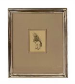 Ernest Howard Shepard (1879-1976), an early 20th century pencil sketch titled 'Man Deep in Thought',
