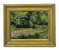 Paul Gunn (b.1934), a contemporary Impressionist style oil on board titled 'The Test -