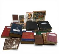 A mixed collection of books to include a 1920s leather bound Field Service Pocket Book together with