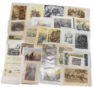 A large mixed collection of vintage posters and prints. All unframed.