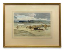 Morgan Rendle (1889-1952), an early 20th century watercolour depicting farm buildings in an