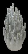 Norman Trapman for Polspotten, a 50 Tulip vase in white coral glaze. H.60 W.33 D.20cm