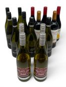 Sixteen 750ml bottles of white and red wine to include 2007 Secateurs Red Blend, 2004 Campillo