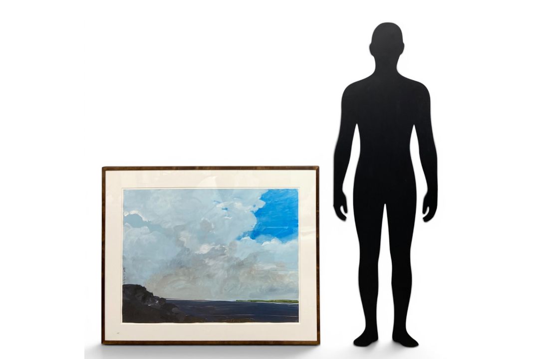 Robert Andrew Parker (1927-2023), a large contemporary gouache landscape painting on paper titled ' - Image 2 of 6