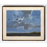 Robert Andrew Parker (1927-2023), a large contemporary gouache landscape painting on paper titled '