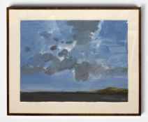 Robert Andrew Parker (1927-2023), a large contemporary gouache landscape painting on paper titled '