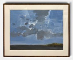 Robert Andrew Parker (1927-2023), a large contemporary gouache landscape painting on paper titled '