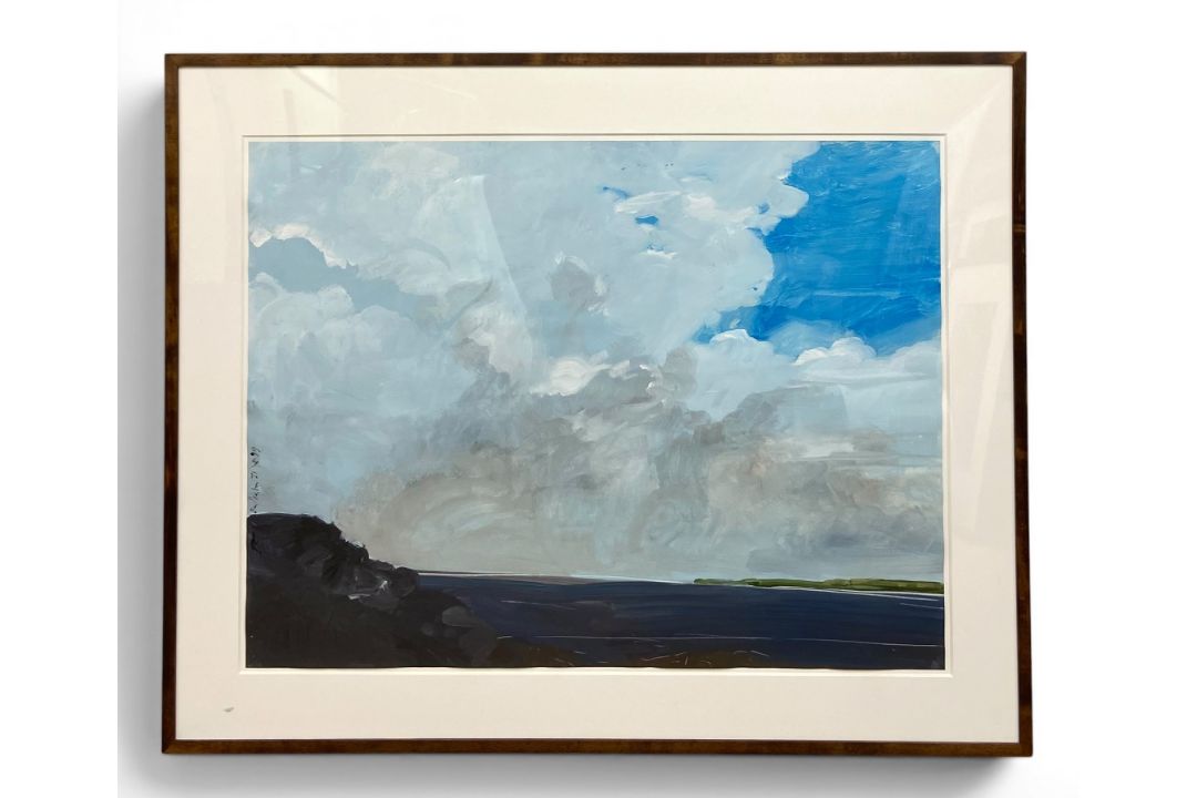 Robert Andrew Parker (1927-2023), a large contemporary gouache landscape painting on paper titled ' - Image 1 of 6