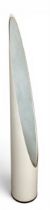A 1970s Modernist style Lipstick or Unghia floor mirror by Rodolfo Bonetto for Reger Lecal. H.191cm