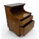 A pair of military campaign style brass bound yewwood bedside cabinets with carrying handles. H.58 - Image 2 of 3