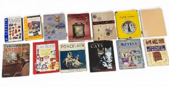 A mixed lot of antiques and other reference books to include English Domestic Clocks, English