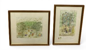 Guillermo Silva Santamaria (1921–2007), a mid to late 20th century limited edition hand coloured