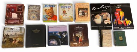 A mixed lot of antiques, art, design and other reference books to include Clarice Cliff, Susie