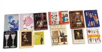 A mixed lot of antiques and other reference books to include Investing in Georgian Glass, Cecil