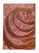 A contemporary abstract oil on canvas board. Signed Pentukhoff and dated 2005. Unframed. H.71 W.51cm