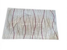 A very large contemporary carpet with wavey abstract lines over an oat ground by The Rug Company.