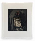 Michael Rees (b.1962), a contemporary figural portrait etching titled 'Eathman', 1997. Signed and