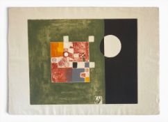 Ernest Alfred Dunn (b.1937), a contemporary limited edition abstract etching with aquatint titled '