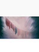 A large oil on canvas, abstract composition signed and dated Bob Matthews and titled 'She took his