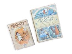 Two vintage children's books; Pinnochio and Jack and the Beanstalk.