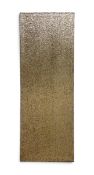 A large canvas allover hand stitched with sequins by Geraldine Larkin. H.154cm x W.56cm