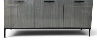 A contemporary Italian Alf DaFre sideboard in high gloss veneer finish. L.179 H.80 W.55cm.
