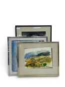 William Mills (1932-1997), a framed and glazed watercolour landscape, Ronda, Spain, dated 81, a