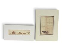 Andrea Montin (b 1949), a collection of over 50 limited edition etchings of 'The Red String....'Il