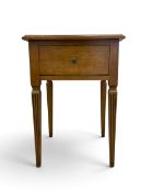 A Niermann Weeks 19th century side table with maker's mark. H.72 x W.50 x D.48cm