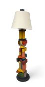 A standard lamp in the style of the 'Pied-Jeu' designed by Sandrine Reverseau for Les Pieds sur la