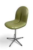 A C.1970 Ernest H Igl for Bayer AG Hadi chair with rise and fall action on a swivel base. H.90 x W.