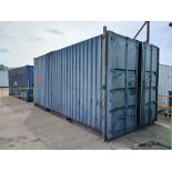 Shipping container with racking 20 x 8ft x 9.4h