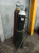 Double gas bottle trolley