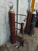 Double gas bottle trolley