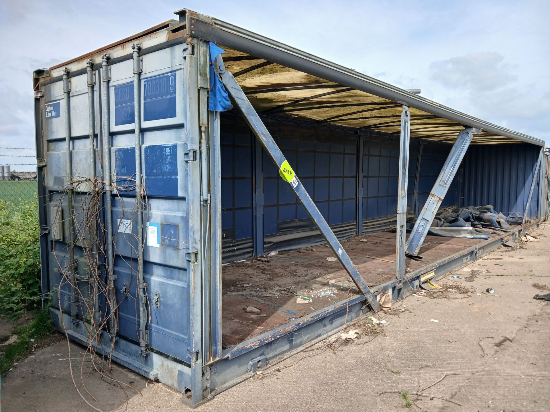 Curtain side container 44.6 x 8ft x 8.6h