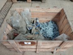 Box of chains and straps