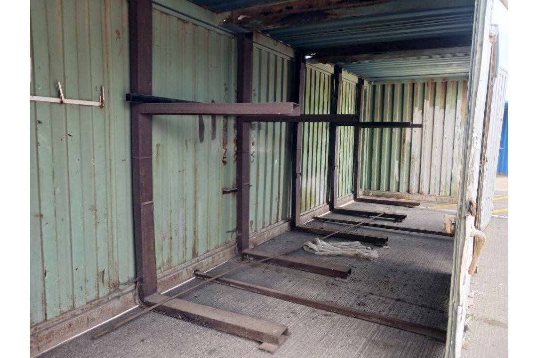 Storage container with racking 30 x 8ft x 8.8h - Image 5 of 5
