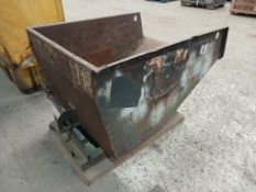 Forklift tipping skip