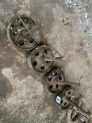4 x Cast Wheels