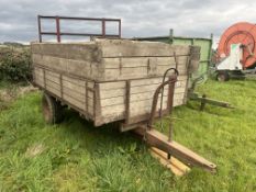 Single Axle Wooden Body Tipping Trailer, 3T approx