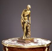 A 19TH CENTURY BRONZE OF VENUS AFTER THE BATH AFTER FALCONET (1716-1791)
