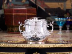 AN EXCEPTIONALLY RARE 1659 SILVER CAUDLE CUP AND COVER, COMMONWEALTH PERIOD
