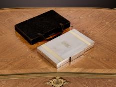 ASPREY & CO. LONDON: AN ART DECO STERLING SILVER MINAUDIERE C. 1935