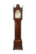 A GEORGE III PERIOD MAHOGANY LONGCASE CLOCK SIGNED HENRY WEEDON, LONDON