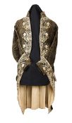 A LATE 18TH CENTURY FRENCH EMBROIDERED COURT COAT