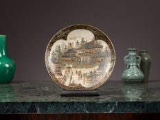 A JAPANESE MEIJI PERIOD SATSUMA WARE PLATE