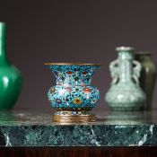 A CHINESE CLOISONNE ENAMEL ZHADOU, 19TH CENTURY OR EARLIER